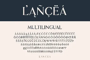 Lancea font