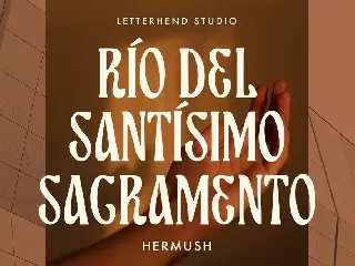 Hermush Display font