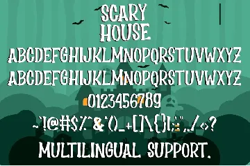 Scary House - Spooky Font