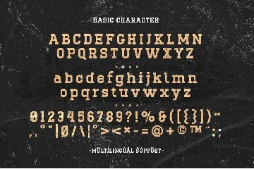 Ranmor - Vintage Slab font