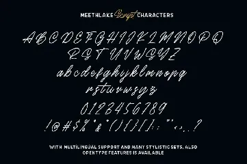 Meethlake | Vintage Font