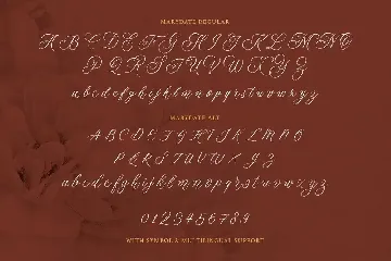 The Marydate font