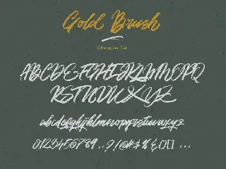 Gold Brush Font