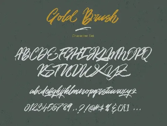 Gold Brush Font