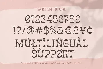 Garten House font