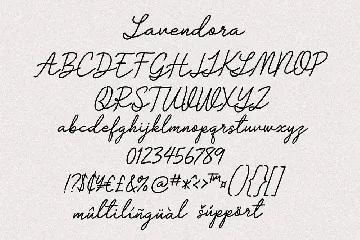 Lavendora font