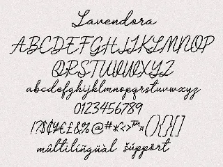 Lavendora font