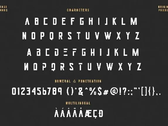 Vintage Technos Font