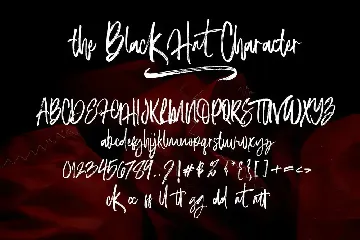 The Black Hat font