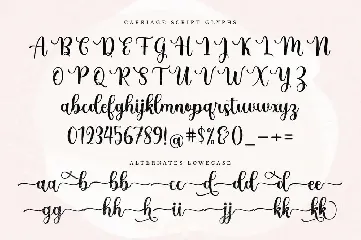 Carriage Script font