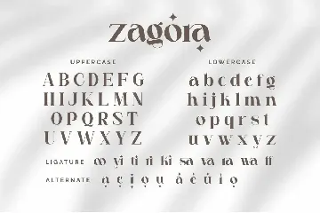 Zagora font