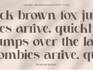 Zagora font