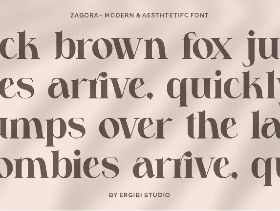 Zagora font