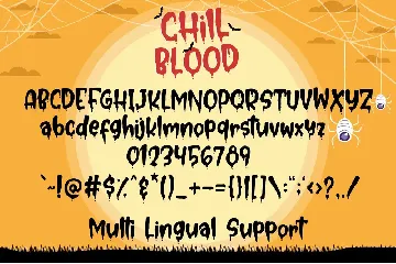 Chill Blood - Bloody Typeface font