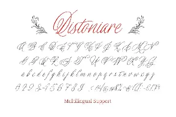 Distoniare font