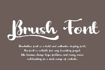 Brushilless font