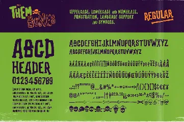 Them Bones: A Fun Novelty Font for Halloween