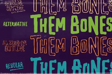 Them Bones: A Fun Novelty Font for Halloween