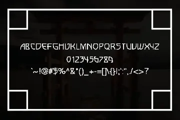 Vierra Faux Japanese Font