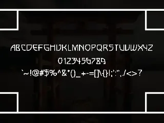 Vierra Faux Japanese Font