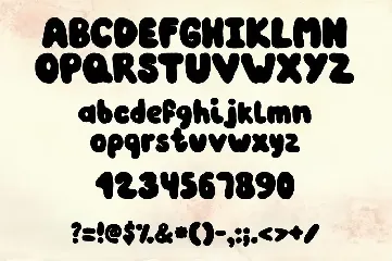 Bubble Gum Hand Written Typeface font