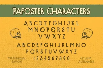 The Pafoster font