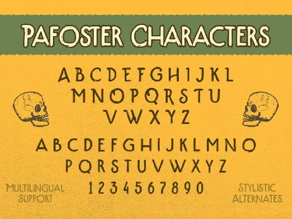 The Pafoster font