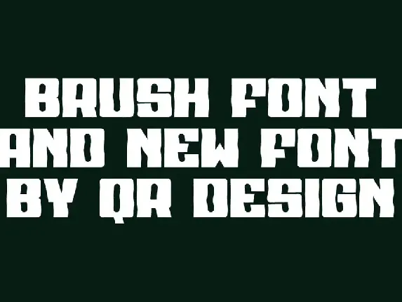 Golder Crazeng Brush font