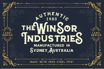 Iron Steel font