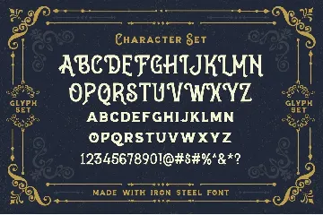 Iron Steel font