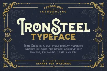 Iron Steel font