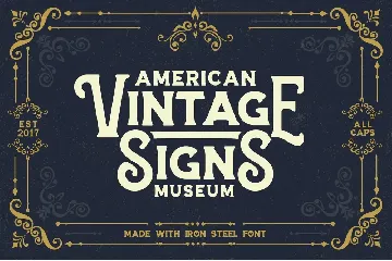 Iron Steel font