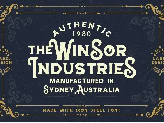 Iron Steel font