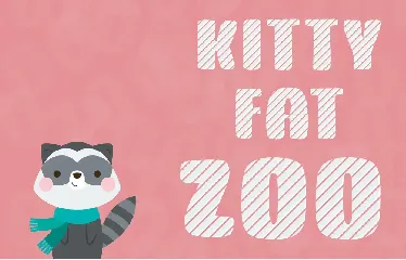 Kitty Fat - Stripes font