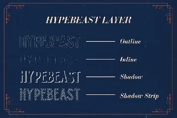 Hypebeast Vintage Advertisement Font