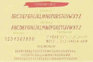 Pistachio Handwritten Font