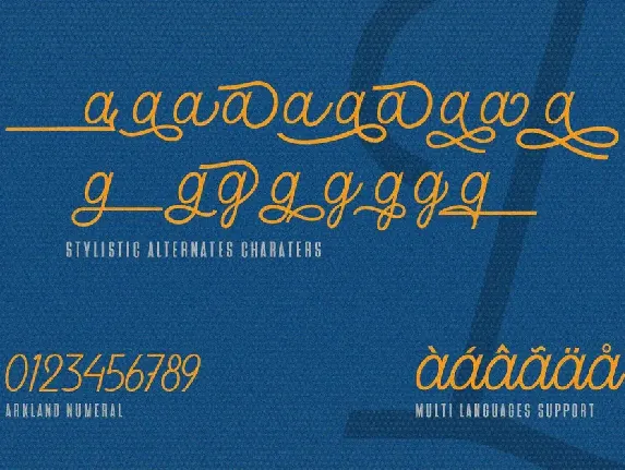 Arkland Monoline + Shadow font