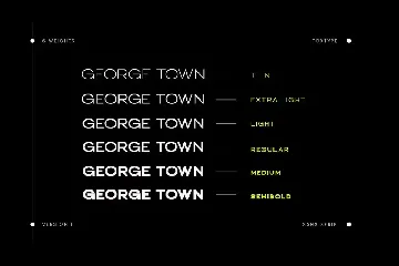 George Town Display Typeface font