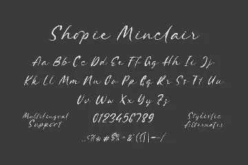 Shopie Minclair font