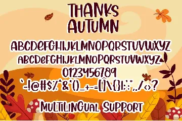 Thanks Autumn - Handwritten Font