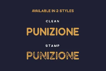 Punizione - Vintage Font