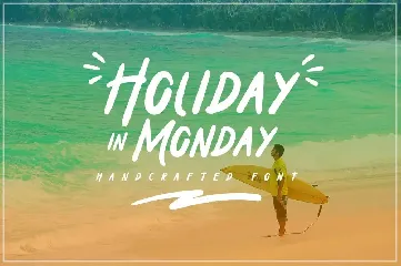 Holiday in Monday font