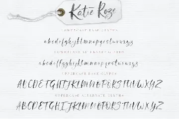 Katie Roze Watercolor SVG Font