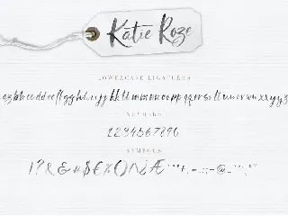 Katie Roze Watercolor SVG Font