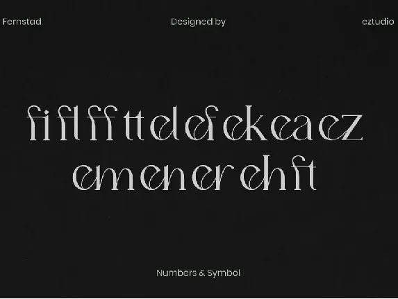 Fernstad font