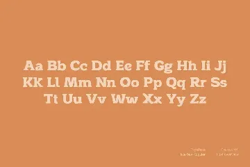 Rosebay Slab font