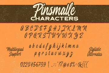 Pinsmalle font