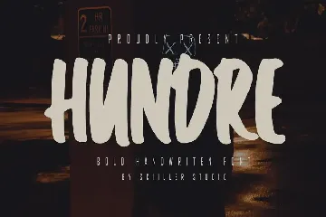 Hundre - Bold Handwritten Font