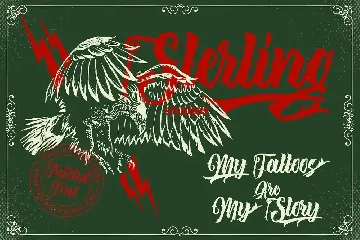 The Lastring - Tattoo Script Font