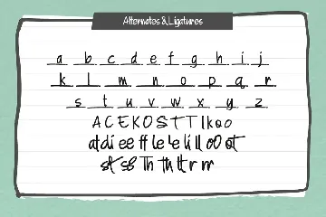 A Note  Handwritten Marker Note Font